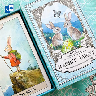 原创正版 Rabbit Tarot 兔子桌游卡牌 水彩兔塔罗牌