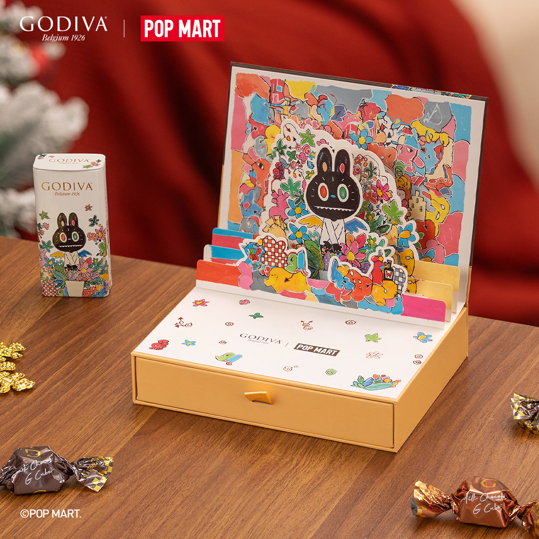 【惊喜联名】Godiva歌帝梵拉布布联名款立体黑巧礼盒混合型口味