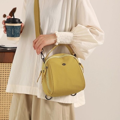 2025新款女士尼龙布斜挎包双肩包