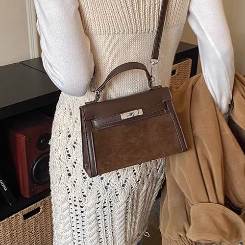 时尚小众质感凯莉包手提小方包女