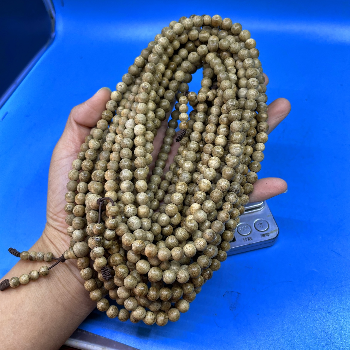 达拉干天然沉香佛珠手串清凉甜香乳香味浓郁6MM108颗10克左右