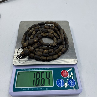 沉水级白奇楠水滴舍利子沉香佛珠随行棋楠沉香手链冰凉花香甜凉