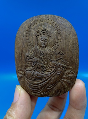 沉水级越南富森红土如意观音挂件高60mm宽47mm厚11mm重16.4克