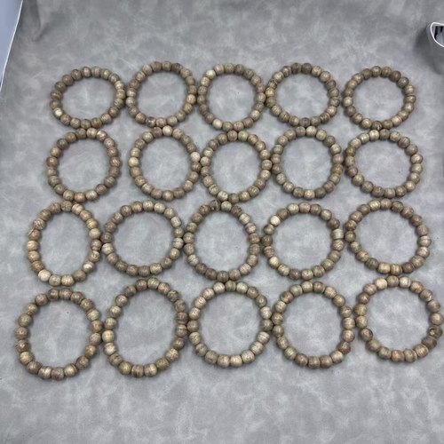 入门级达拉干虎斑纹天然沉香佛珠手串10MM19颗清凉奶乳香味