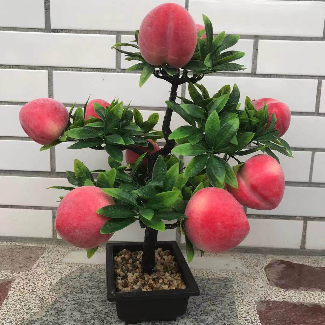 2025大寿桃客厅装饰摆件超市前台大果实新款仿真水果