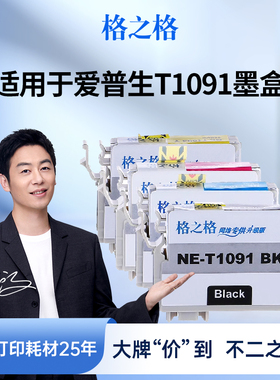 格之格适用于爱普生T1091墨盒 me300 ME30 ME360 ME600F ME650 me1100墨盒 ME700FW OFFICE 700FW ME1100墨盒