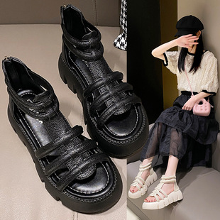 脚宽脚胖鞋 夏季 百搭罗马凉拖鞋 女款 网红御姐风高颜值绝美时尚