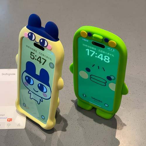 日韩可爱卡通麻美吉咕叽适用iPhone17promax手机壳15新款17pro网红女款13创意全包防摔16pro超好看17保护套