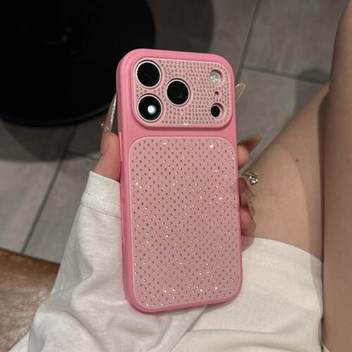 ins轻奢镶钻带拍照按键适用iPhone17promax壳大视窗苹果16promax高级感15新款女款14/13高颜值防摔保护套