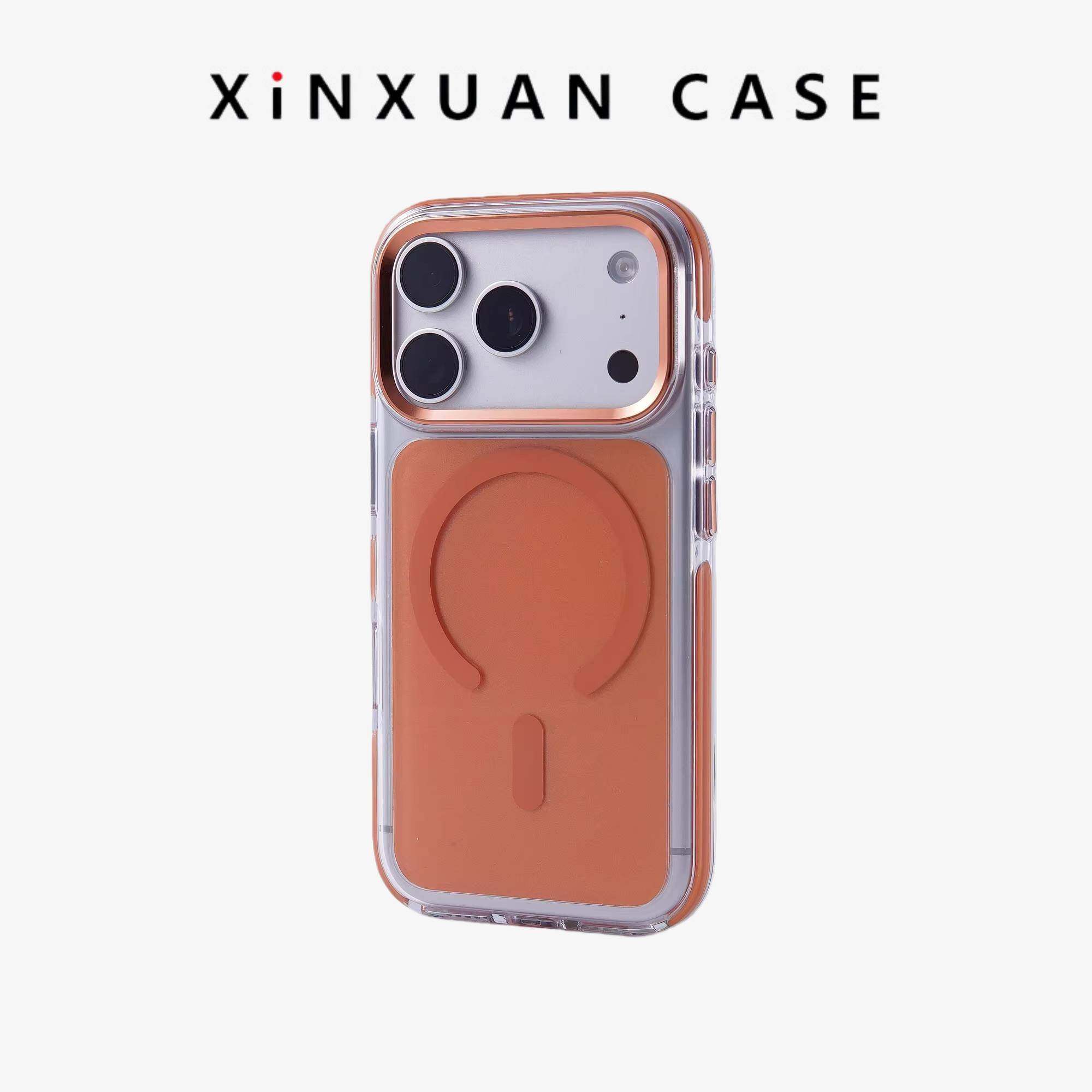 ins高级金属镜框防撞条适用于苹果17promax手机壳新款iPhone17Pro全包16pro防摔磁吸16ProMax男女网红保护套