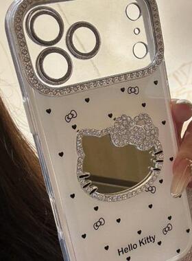 全包镜头卡通镜面手机壳适用Iphone17promax苹果16plus女款15pro新款14pro简约13pro防摔壳12小众系列11Ins潮