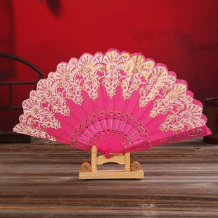 德国进口众之亿中国风汉服扇折叠扇子复古扇折扇古典扇古风折扇舞