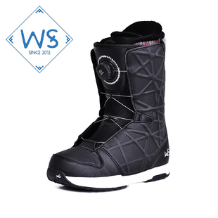 WS钢丝款BOA滑雪装备滑雪鞋成人女单板男滑雪靴子适合刻滑硬度7