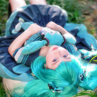 卡通休闲日常 儿童套装 粗腿原创初音未来女童蓬蓬裙2025夏季 新款