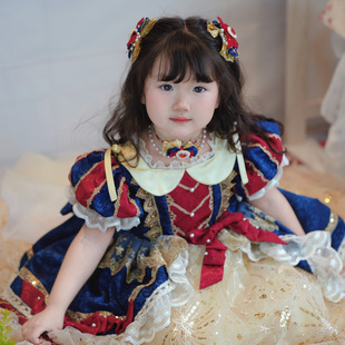 粗腿原创白雪长裙女童洛丽塔连衣裙生日送人表演礼裙公主裙四季款