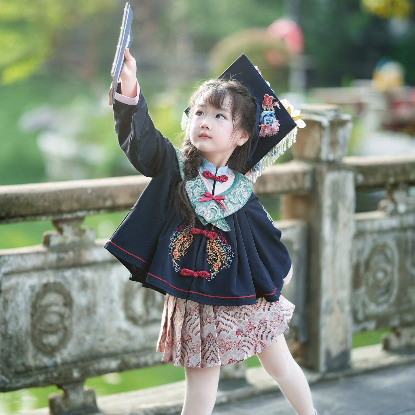 粗腿原创女童学士服套装2025秋冬新款国风毕业结业表演礼裙幼儿园,童装/婴儿装/亲子装,套装,淘宝优惠券,粉丝福利购,淘宝优惠卷