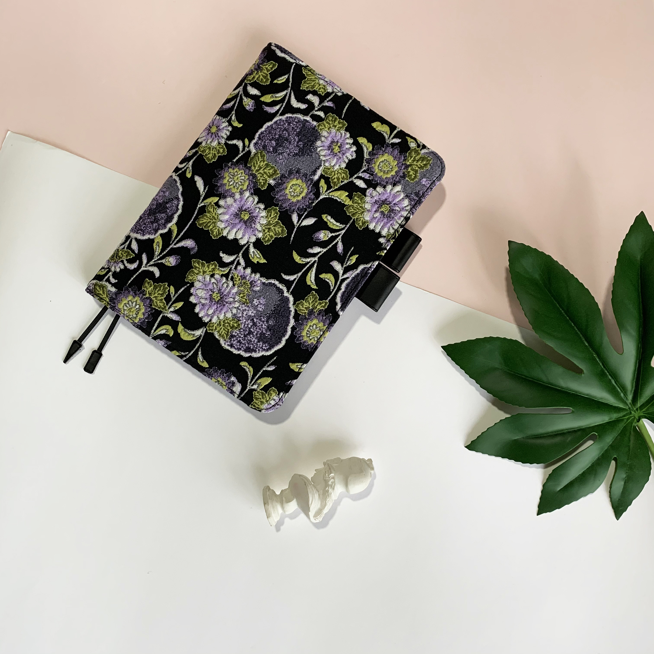 手工定页织锦缎手帐书衣笔记本