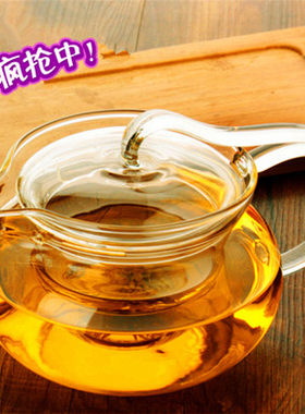 加厚耐热手工玻璃透明花茶壶特价