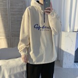 早秋华夫格长袖卫衣男潮牌宽松灯芯绒半拉链外套A189P50，男装卫衣，电商A309