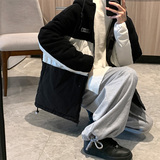 冬季摇粒绒拼接加肥加大码棉衣外套男2112P100，男装棉衣，电商A309