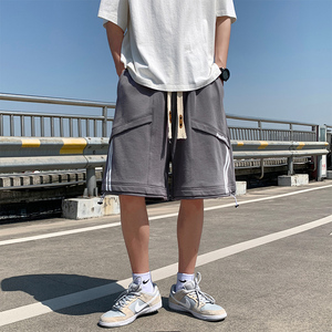主推短裤·~夏季潮牌宽松运动五分裤子男 A350P40 控58图片