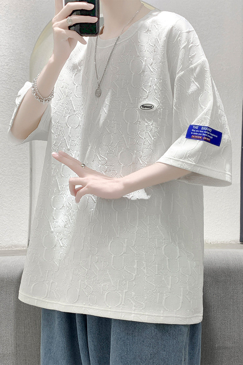 ~潮牌短袖t恤男女T10P35控48,男装T恤,电商A309
