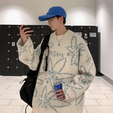 秋冬加厚毛衣男港风潮牌宽松粗线针织衫MY314P65，男装针织衫/毛衣，电商A309