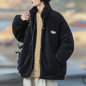 魔术贴换标~主推羊羔毛棉服加厚保暖冬季棉衣外套102P110控148图片