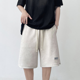 直播得物品质~高克重麂皮绒短裤男夏季宽松五分裤3531P40，男装休闲裤，电商A309