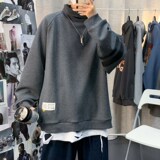 加绒加厚卫衣男高领潮牌A184P55控78，男装卫衣，电商A309