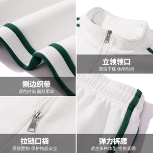 2024春季新款开衫卫衣套装男女团购班服两件套运动服TZ573P100图片