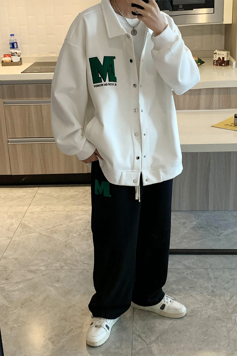 秋季M刺绣卫衣套装男开衫棒球服一套衣服TZ881P100控138,男装卫衣,电商A309