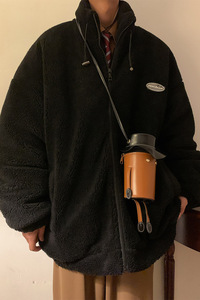 冬季羊羔绒棉服男潮牌加厚夹棉外套 102P110 控148图片