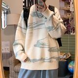 云朵毛衣男女情侣宽松针织衫加厚秋冬款MY316P75控98，男装针织衫/毛衣，电商A309