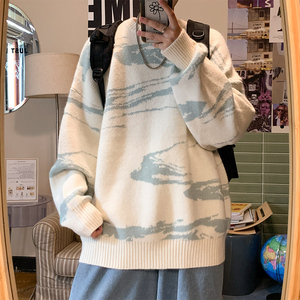 云朵毛衣男女情侣宽松针织衫加厚秋冬款 MY316P75 控 98图片
