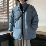 主推现货3万！冬季立领棉衣袄子加厚羊羔绒外套666TP80控115，男装棉衣，电商A309