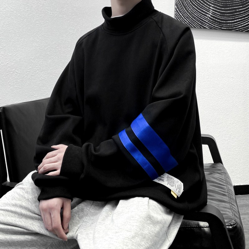 高品质！超柔绒加厚高领卫衣男 A184P55 控78图片