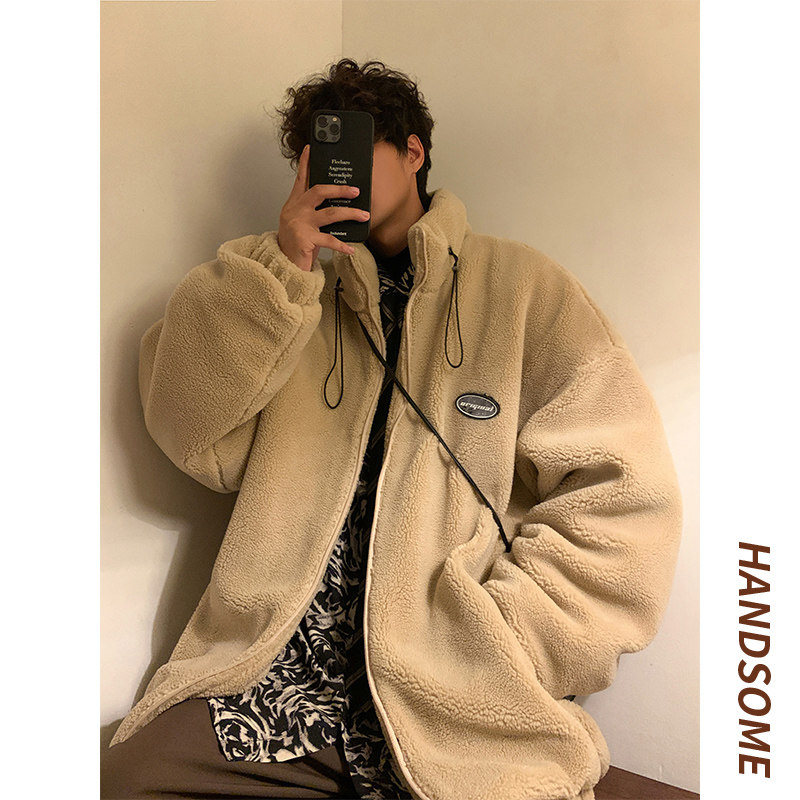 冬季羊羔绒棉服男潮牌加厚夹棉外套102P110控148,男装棉衣,电商A309