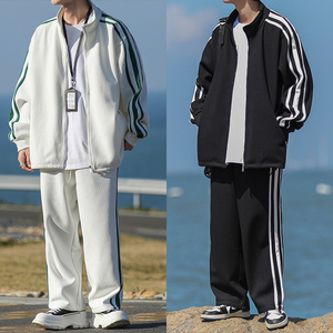 2024春季新款开衫卫衣套装学生运动服外套裤子两件套TZ573P100图片