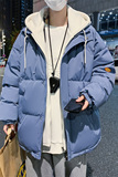 wassuphappy假两件棉衣男冬季潮牌港风加厚连帽外套保暖防寒棉服，男装棉衣，电商A309