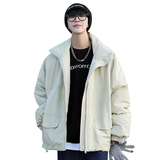 主推欧版oversize短款棉服外套男潮牌棉衣101P128控168，男装棉衣，电商A309