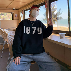 春季1879毛巾刺绣圆领卫衣男女同款 A332P45 控58图片