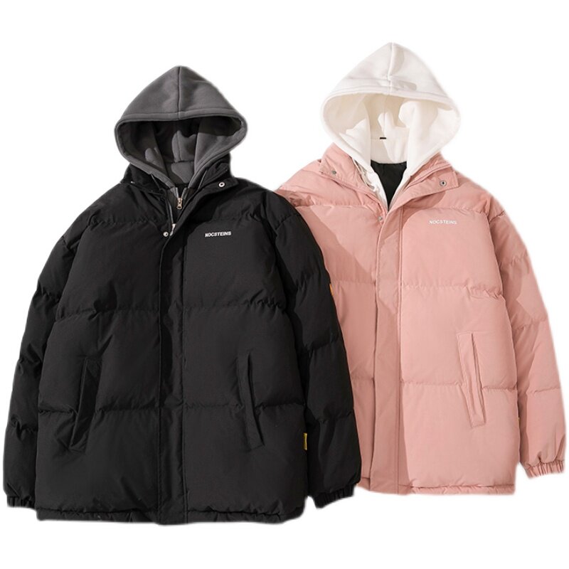 情侣宽松潮牌加厚棉衣男士假两件棉服外套2199P105控138,男装棉衣,电商A309