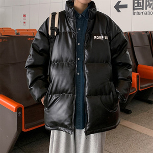 冬季PU皮棉衣男潮牌加厚立领棉服外套2188TP105图片