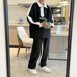2024新款卫衣卫裤两件套学生潮牌运动服套装 TZ369P100图片