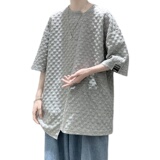 夏季潮牌小众设计立体剪裁短袖男女T11P35控49，男装T恤，电商A309