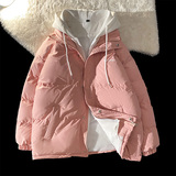 粉色棉衣男女同款情侣装冬季加厚棉服外套2199P105控138，男装棉衣，电商A309