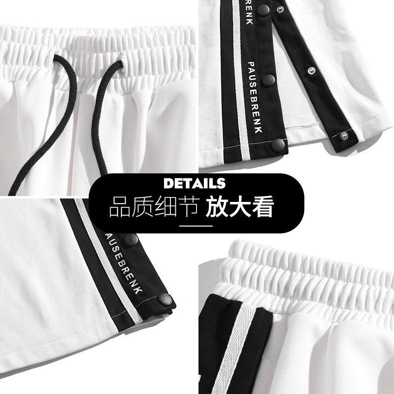 篮球排扣运动裤男士宽松直筒休闲卫裤A322P45,男装休闲裤,电商A309