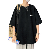 夏季波浪纹华夫格短袖t恤男A342P35控48，男装T恤，电商A309