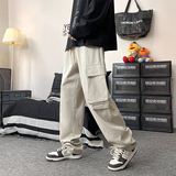 直播品控~美潮工装休闲裤男宽松直筒拖地裤A366P65，男装休闲裤，电商A309